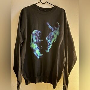 Lil UZi Vert X Future Pluto Baby Pluto Crewneck sweatshirt Black size XL